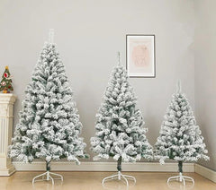 Snow-Flocked White Cedar Christmas Tree