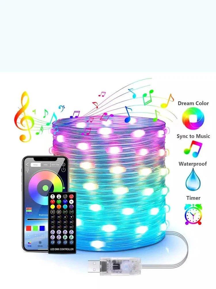 USB Bluetooth LED Christmas String Lights
