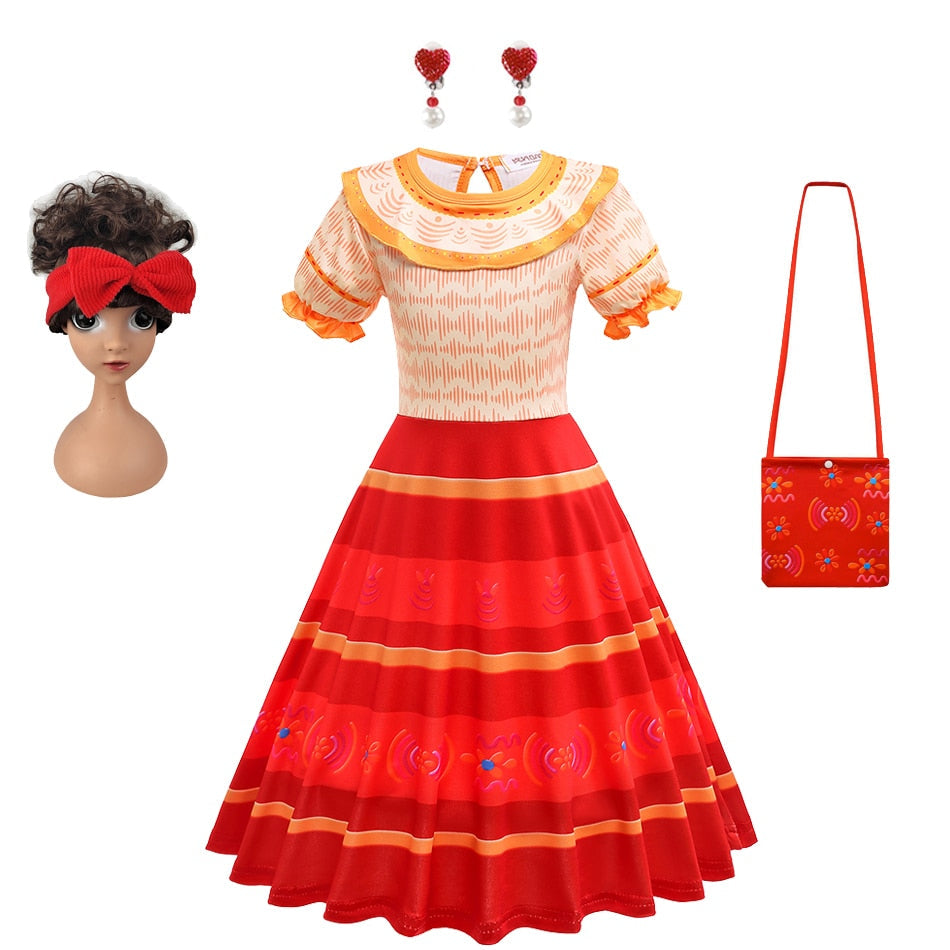 Girls' Dolores from Encanto Costume Dress