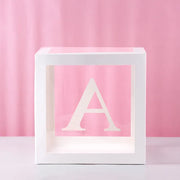 Birthday Balloon Boxes For Party Decorations 1st Happy Birthday Balloon Blocks Decor with ONE Letter Boy Girl Baby Shower Decor