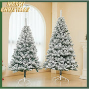 Snow-Flocked White Cedar Christmas Tree