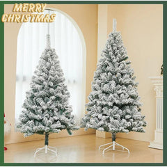 Snow-Flocked White Cedar Christmas Tree