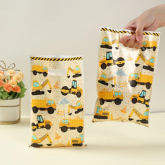 Engineering Vehicle Theme Handbag Gift Candy Packing Bag Construction Theme Birthday Party Decor Kids Baby Shower Party Supplies