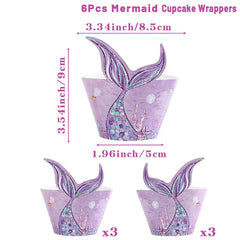 Mermaid Tail Cupcake Stand Under The Sea Little Mermaid Birthday Party Supplies Wedding Birthday Party Decor Kids Baby Shower