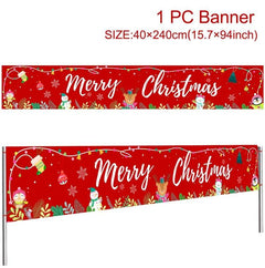 Merry Christmas Outdoor Banners, 44 Designs