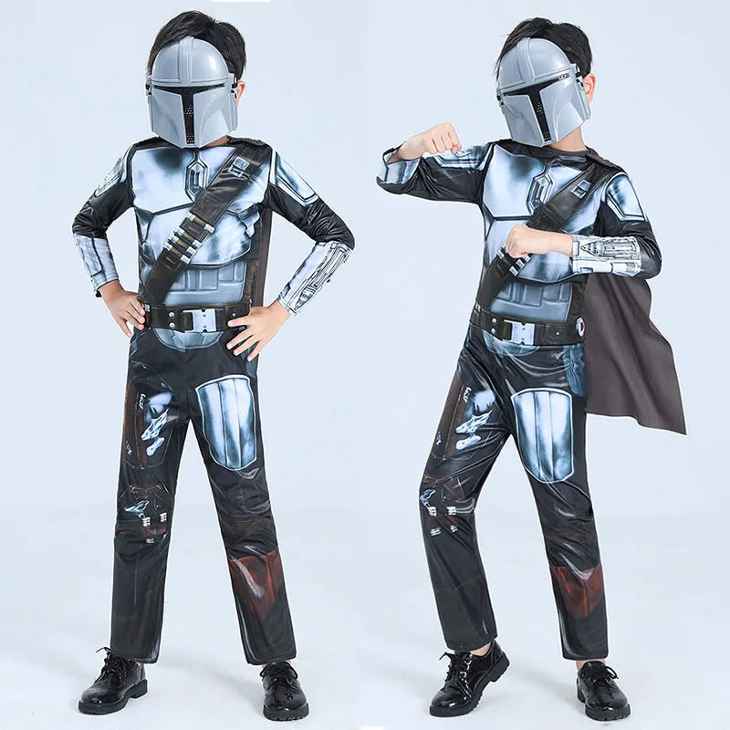 Kids Mandalorian Cosplay Bodysuit