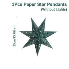 Christmas Paper Star Pendant Merry Christmas Decorations for Home 2025 Navidad Xmas Tree Hanging Lampshades Ornament New Year
