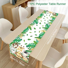 Jungle Safari Disposable Tableware Paper Plates Cups Animal 1st Wild One Birthday Party Decor kids Baby Shower Supplies Woodland