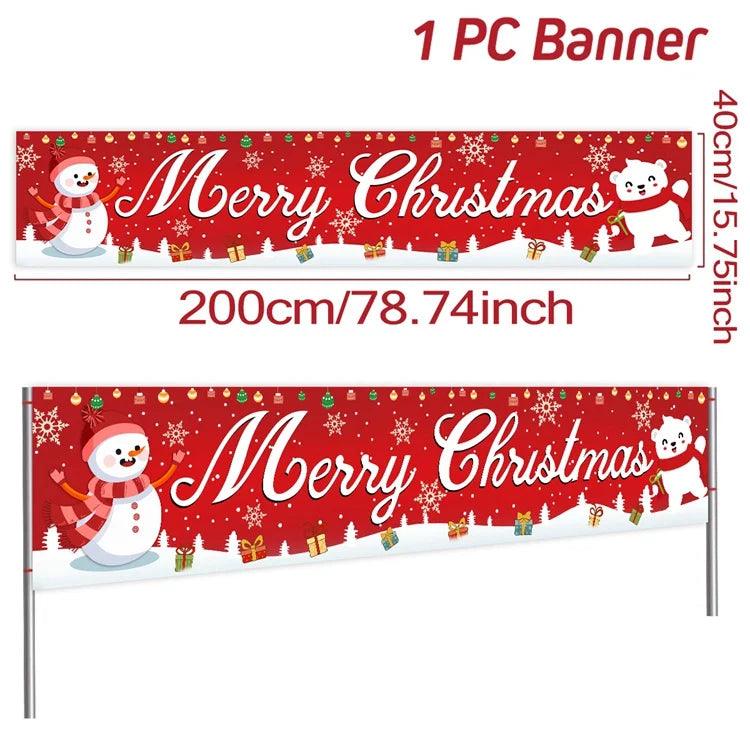 Merry Christmas Outdoor Banners, 44 Designs