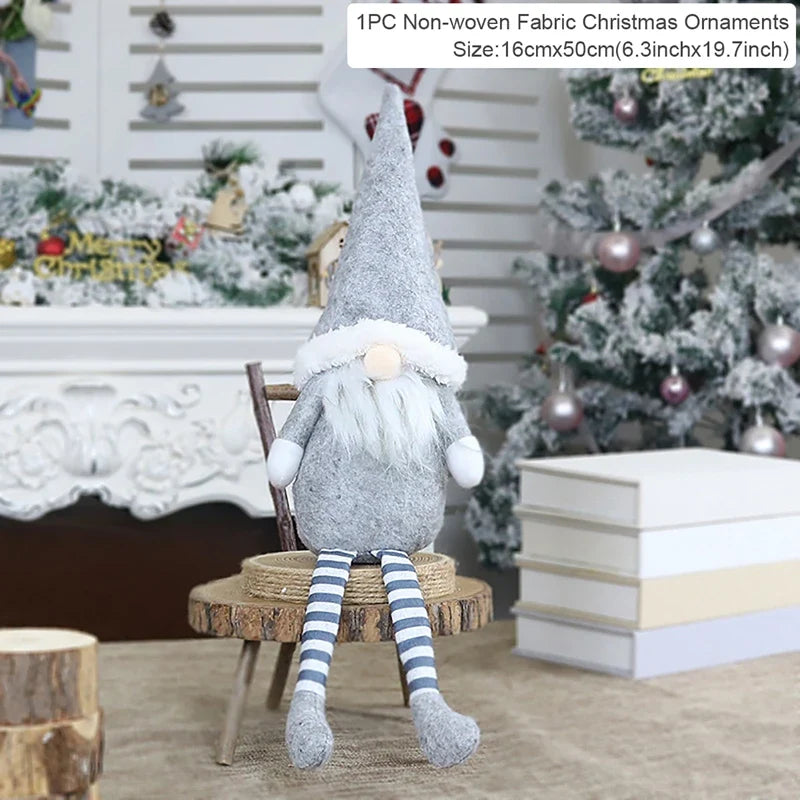 Santa Claus Doll Chirstmas Decorations Home 2025 Decor Table Elk Doll Christmas Ornaments Xmas Navidad Gifts Happy New Year 2026