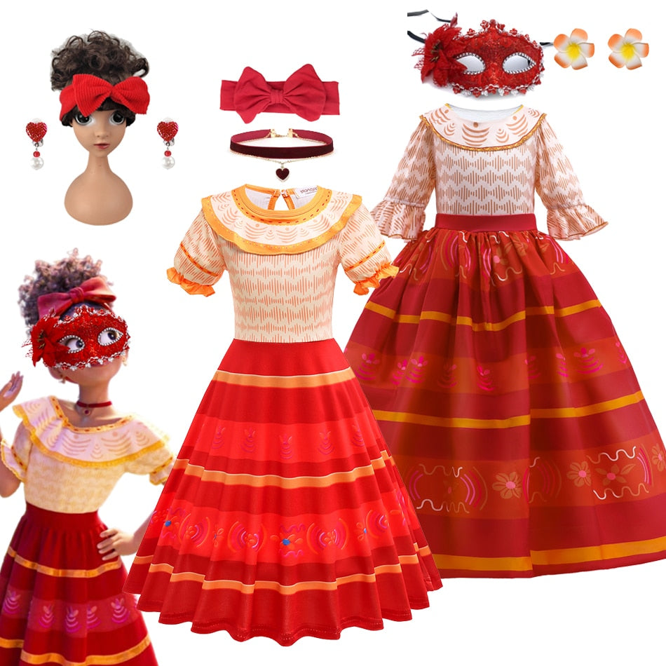 Girls' Dolores from Encanto Costume Dress