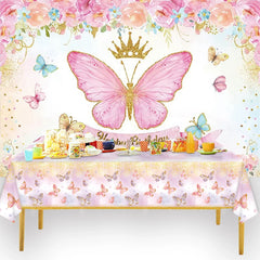 Purple Butterfly Disposable Tableware Napkin Butterfly Birthday Party Decor Girl Baby Shower Baptism Gender Reveal Supplies