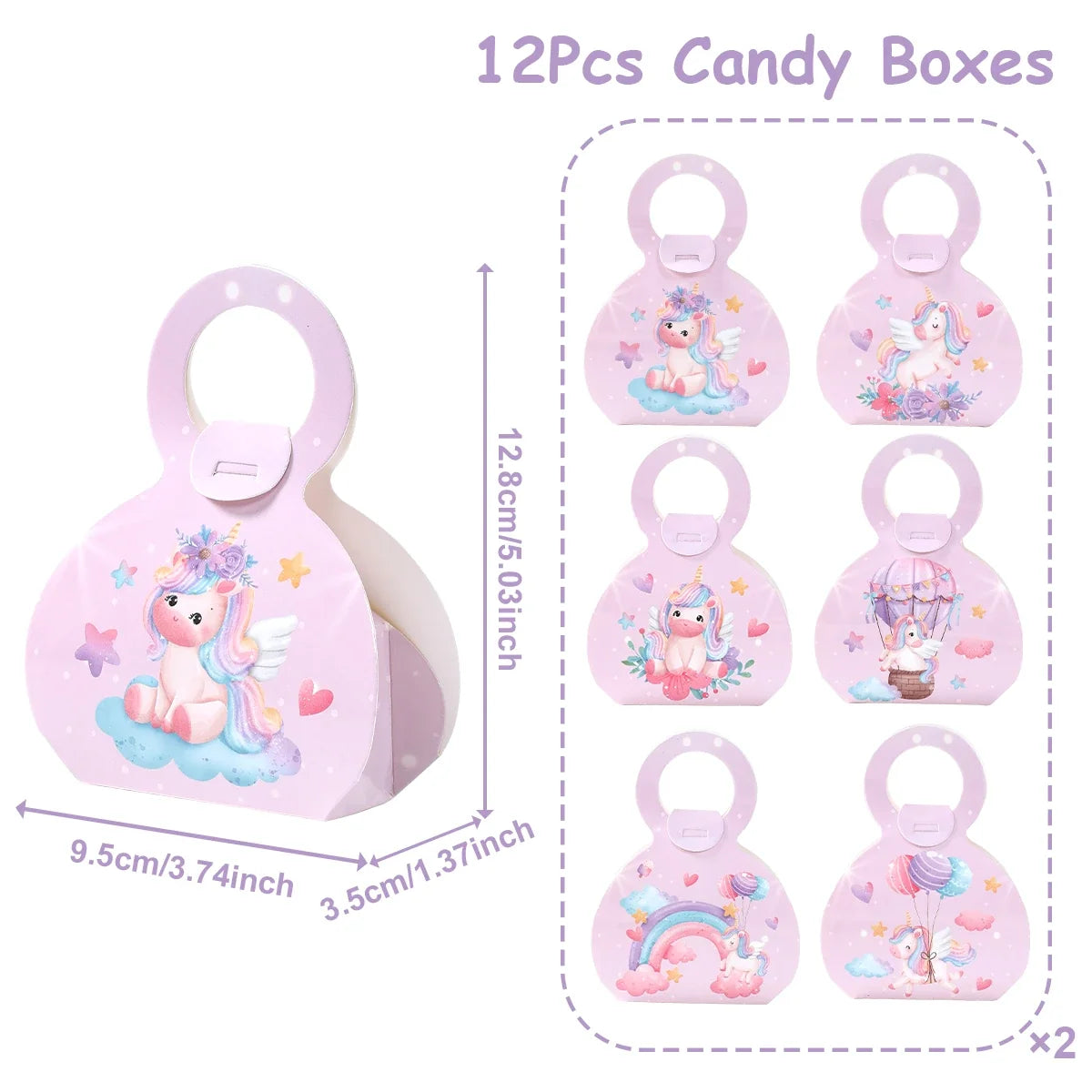Unicorn Gift Boxes Birthday Party Decoration Kids Unicorn Party Favor Boxes Baby Shower Birthday Party Decorations Supplies