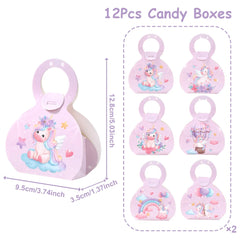 Unicorn Gift Boxes Birthday Party Decoration Kids Unicorn Party Favor Boxes Baby Shower Birthday Party Decorations Supplies