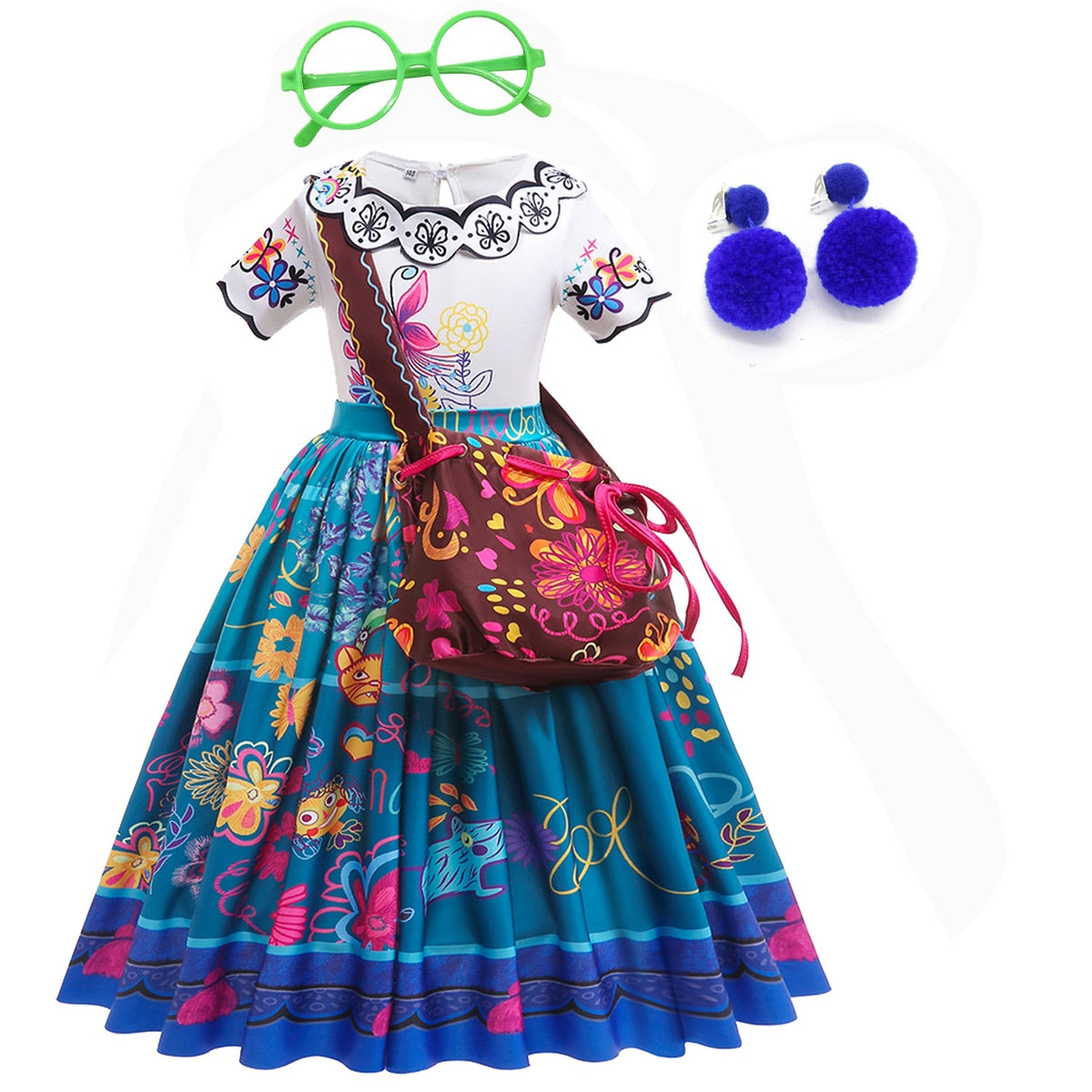 Girls' Dolores from Encanto Costume Dress