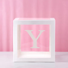 First Birthday Balloon Boxes For Party Decorations 1st Birthday Balloon Blocks Decor with ONE Letter Boy Girl Baby Shower Decor