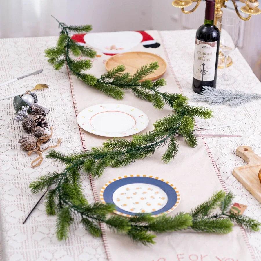 Christmas Pine Vine Garland with LED Decor