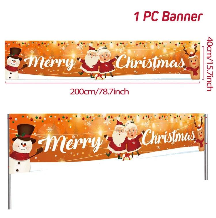Merry Christmas Outdoor Banners, 44 Designs
