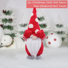 Santa Claus Doll Chirstmas Decorations Home 2025 Decor Table Elk Doll Christmas Ornaments Xmas Navidad Gifts Happy New Year 2026
