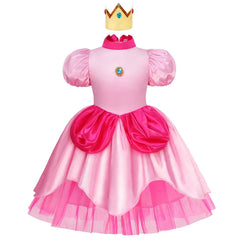 Girls Princess Peach Cosplay Dress