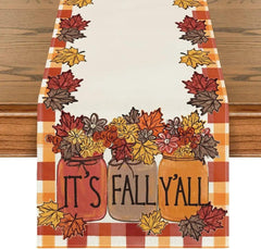 Autumn Thanksgiving Table Runners, 72 to 108 in