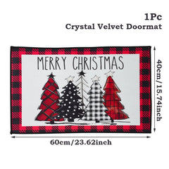 Christmas Door Mat Santa Claus Outdoor Carpet Merry Christmas Decorations For Home 2025 Navidad Xmas Ornament New Year 2026