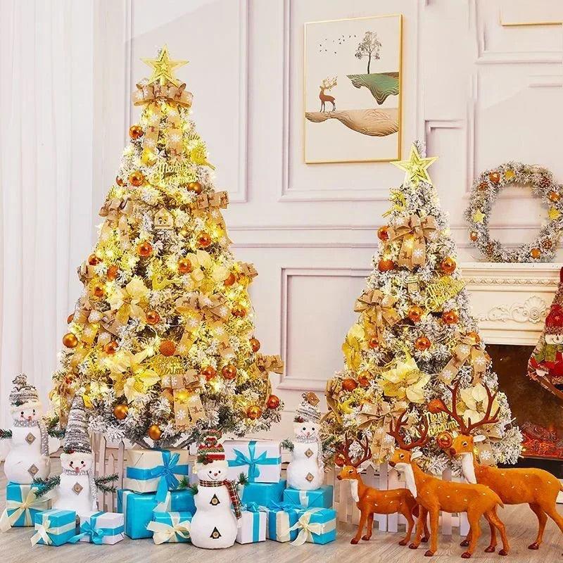 Snow-Flocked White Cedar Christmas Tree