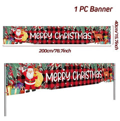 Merry Christmas Outdoor Banners, 44 Designs