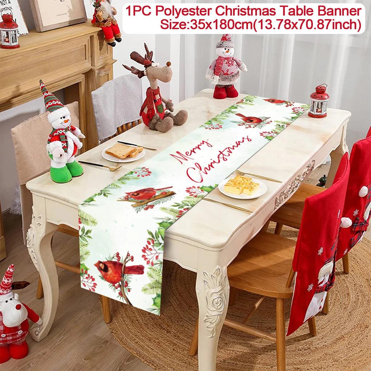 Christmas Decorative Table Runners, 12 Designs
