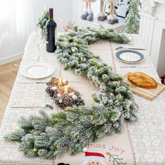 Christmas Pine Vine Garland with LED Decor