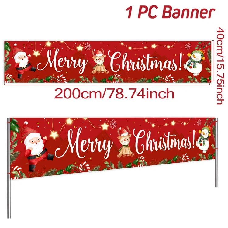 Merry Christmas Outdoor Banners, 44 Designs
