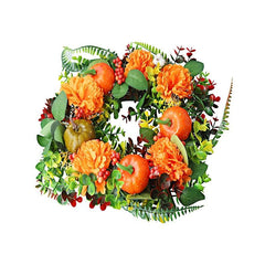 Fall Pumpkin, Berry & Maple Leaf Wreaths