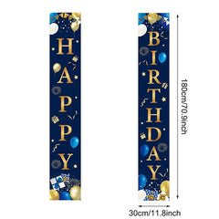Black Gold Birthday Table Runner 30 50 Birthday Tablecloth Balloon Party Decoration For Home Backdrop Wedding Adult Anniversary