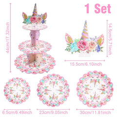 Rainbow Unicorn PE Tablecloth Happy Unicorn Theme Birthday Party Decorations Kids Favors Table Cover Girls Baby Shower Supplies