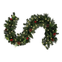 1.8/2.7M Christmas Decoration Rattan Christmas Garland Red Berrys Branches Stylish DIY Wreath Party Decoration Home Wall Door