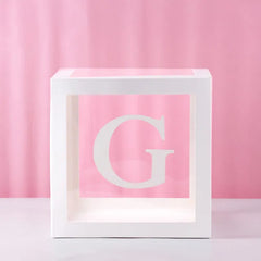 First Birthday Balloon Boxes For Party Decorations 1st Birthday Balloon Blocks Decor with ONE Letter Boy Girl Baby Shower Decor