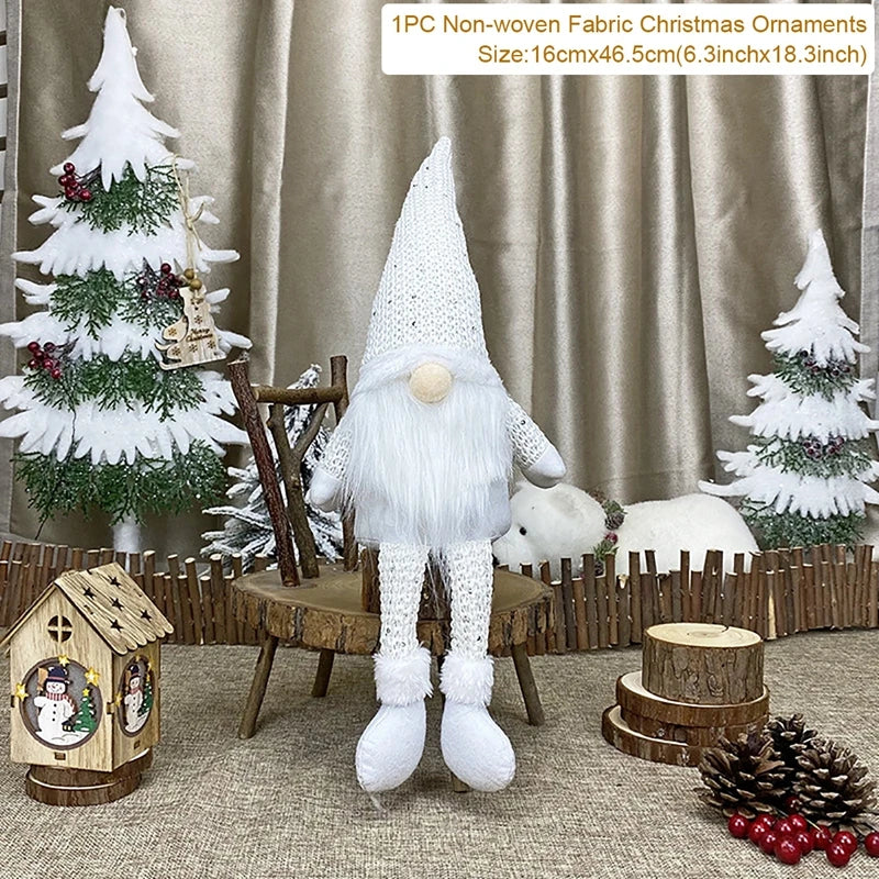 Santa Claus Doll Chirstmas Decorations Home 2025 Decor Table Elk Doll Christmas Ornaments Xmas Navidad Gifts Happy New Year 2026