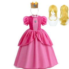 Girls Princess Peach Cosplay Dress