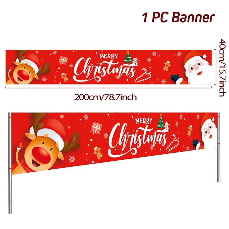 Merry Christmas Outdoor Banners, 44 Designs