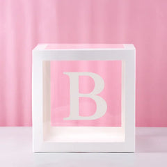 First Birthday Balloon Boxes For Party Decorations 1st Birthday Balloon Blocks Decor with ONE Letter Boy Girl Baby Shower Decor
