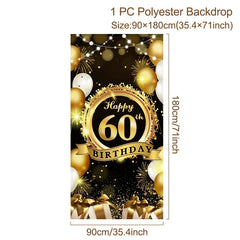 Happy Birthday Background 18 21 30 40 50 60 Birthday Party Decoration Birthday Banner Hanging Flag 30th Birthday Backdrop Decor