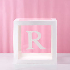 First Birthday Balloon Boxes For Party Decorations 1st Birthday Balloon Blocks Decor with ONE Letter Boy Girl Baby Shower Decor