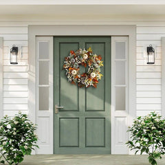 Fall Pumpkin, Berry & Maple Leaf Wreaths