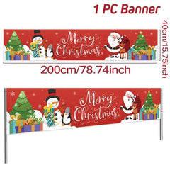 Merry Christmas Outdoor Banners, 44 Designs