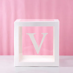 First Birthday Balloon Boxes For Party Decorations 1st Birthday Balloon Blocks Decor with ONE Letter Boy Girl Baby Shower Decor