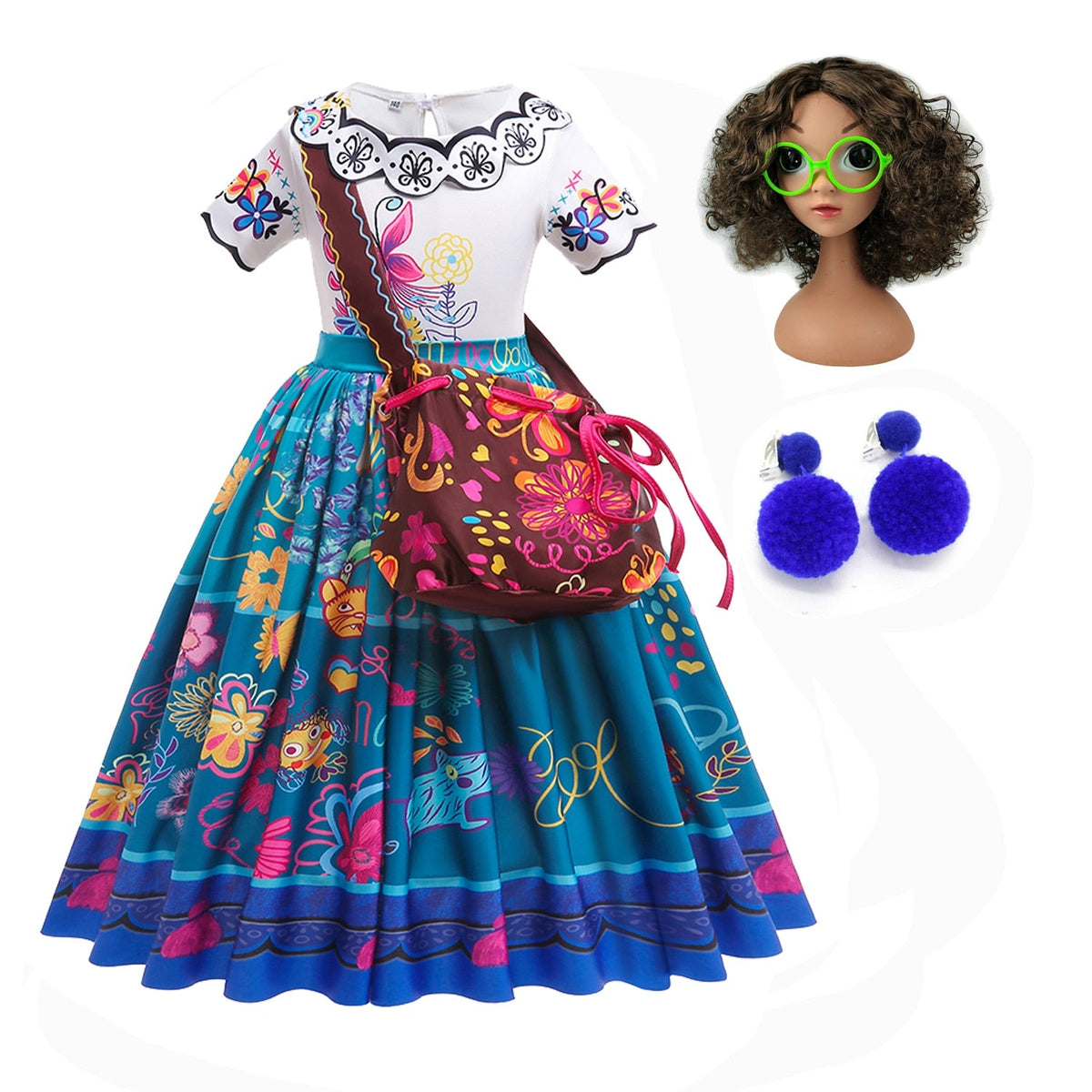 Girls' Dolores from Encanto Costume Dress