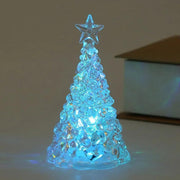 4.1 in LED Crystal Christmas Tree Night Light