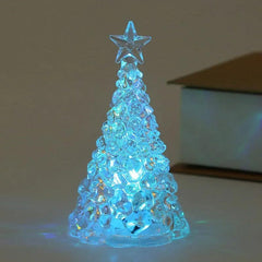 4.1 in LED Crystal Christmas Tree Night Light
