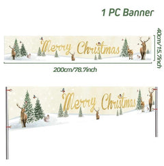 Merry Christmas Outdoor Banners, 44 Designs