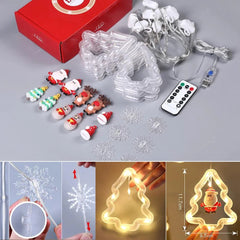 120-LED Christmas Curtain String Lights, USB or Battery